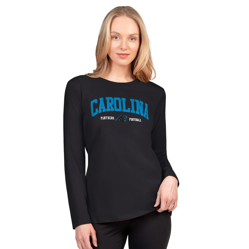 Carolina Panthers G-III 4Her by Carl Banks Women's Best Play Long Sleeve T-Shirt - Black outlet