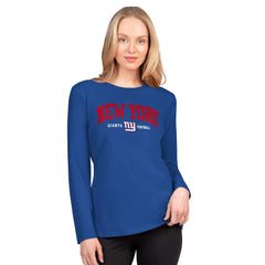New York Giants G-III 4Her by Carl Banks Women's Best Play Long Sleeve T-Shirt - Royal sale