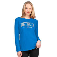 Detroit Lions G-III 4Her by Carl Banks Women's Best Play Long Sleeve T-Shirt - Blue sale