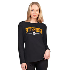 Pittsburgh Steelers G-III 4Her by Carl Banks Women's Best Play Long Sleeve T-Shirt - Black on sale