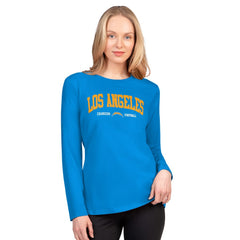 Los Angeles Chargers G-III 4Her by Carl Banks Women's Best Play Long Sleeve T-Shirt - Powder Blue on sale