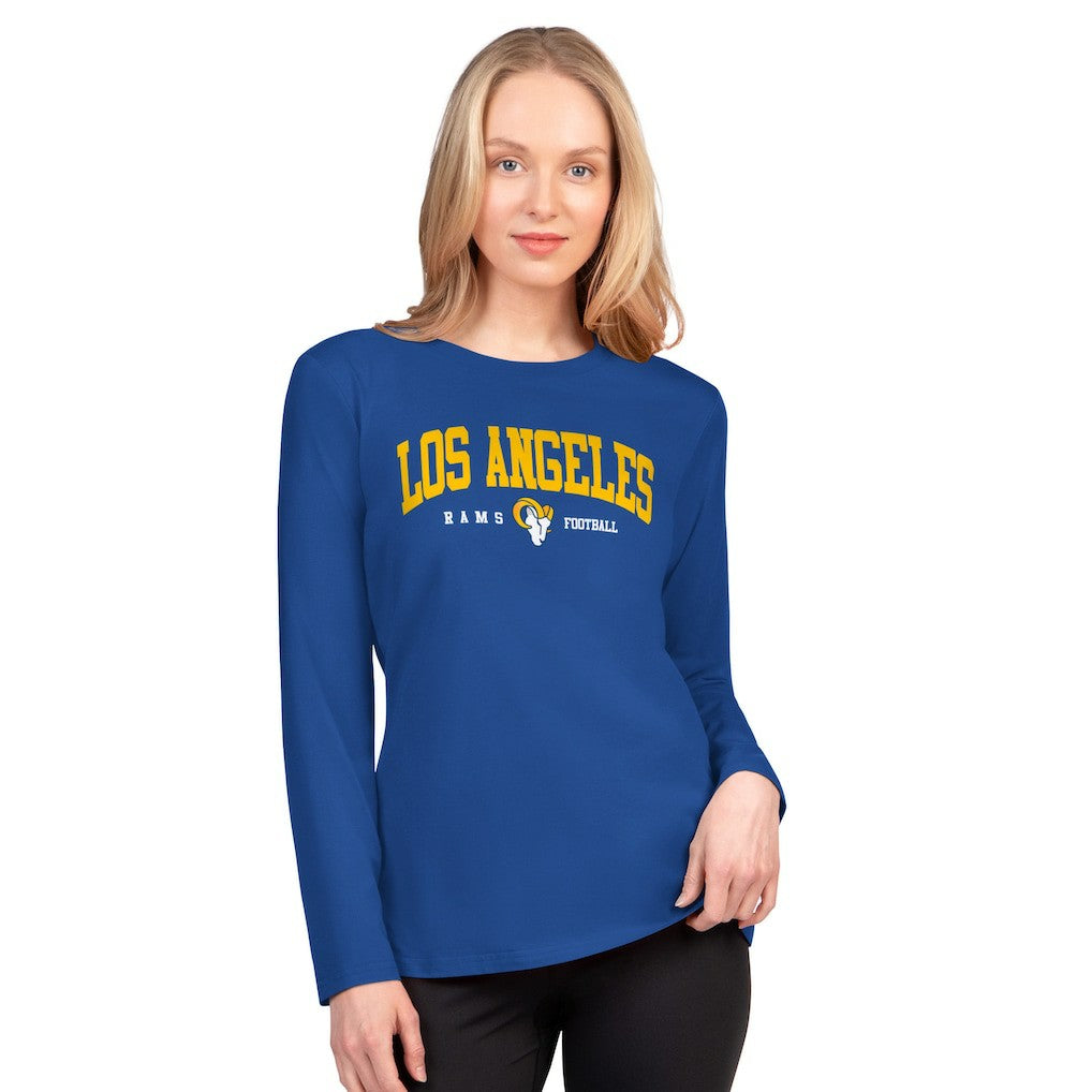 Los Angeles Rams G-III 4Her by Carl Banks Women's Best Play Long Sleeve T-Shirt - Royal for sale