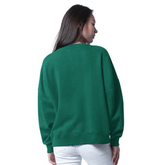 New York Jets G-III 4Her by Carl Banks Women's Oversized Feud Sweatshirt - Green discount