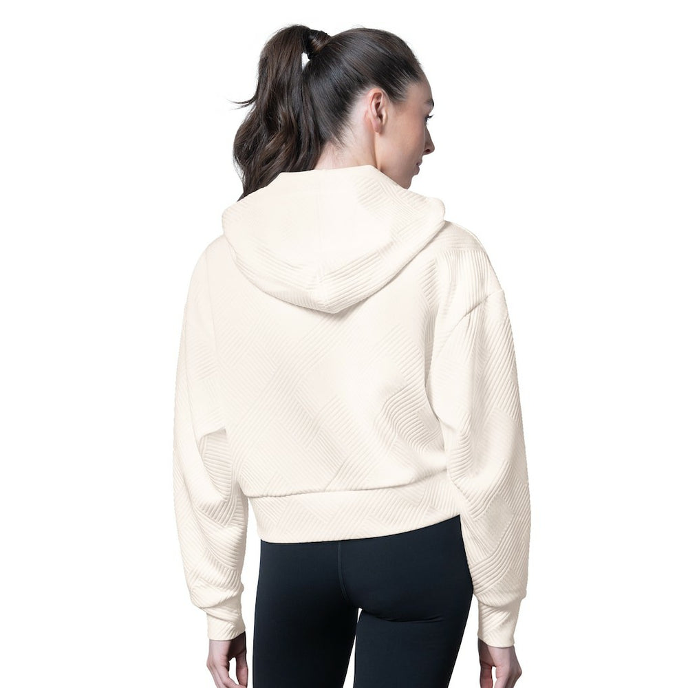 New York Jets MSX by Michael Strahan Women's Eleanor Full-Zip Hoodie - Cream sale