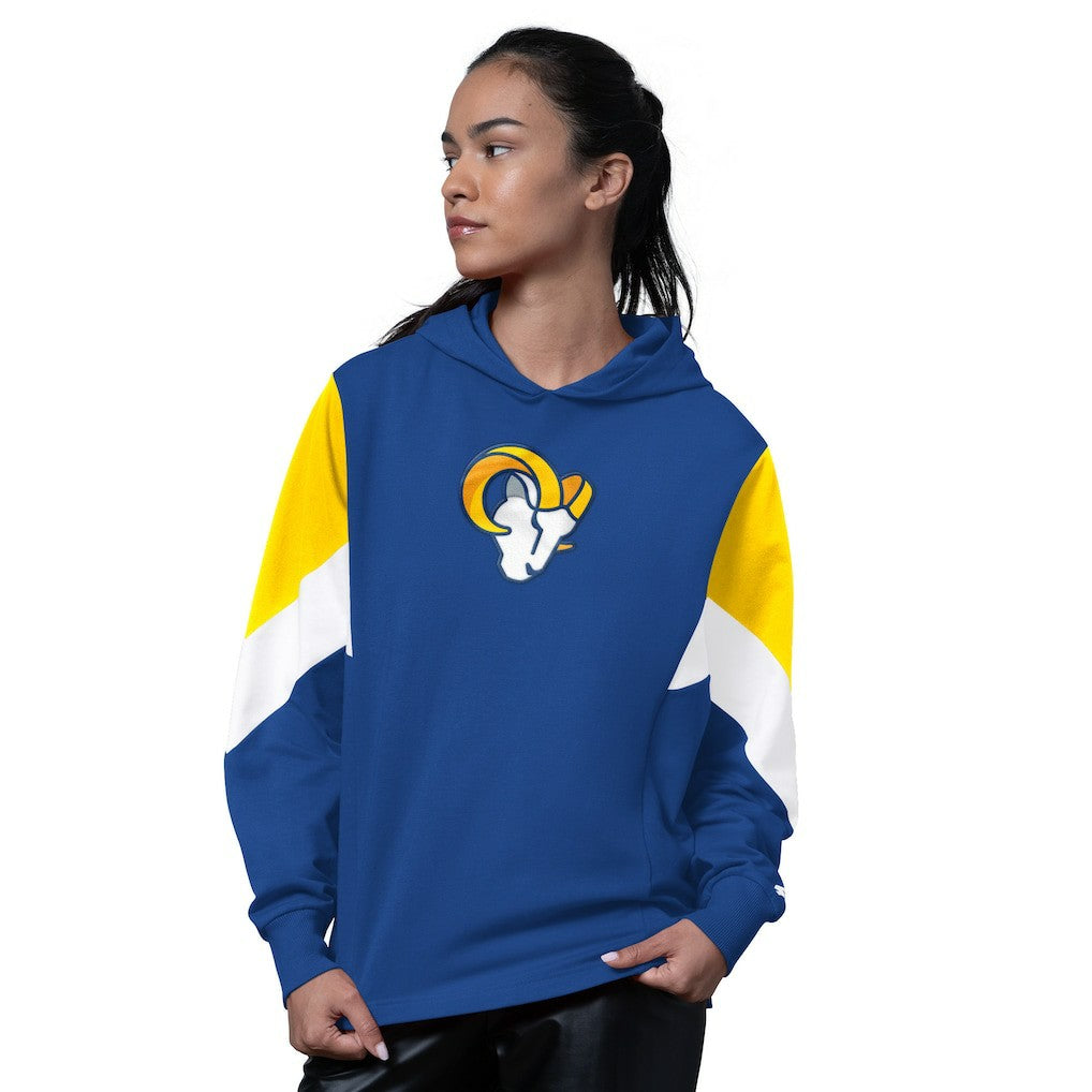 Los Angeles Rams Starter Women's Scrimmage Hoodie - Royal on sale