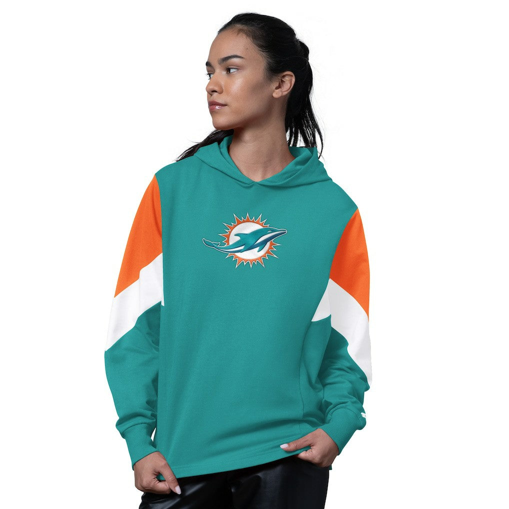 Miami Dolphins Starter Women's Scrimmage Hoodie - Aqua outlet