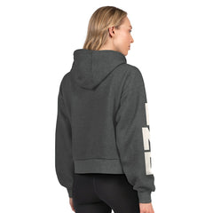 Indianapolis Colts Starter Women's Star Player Cropped Fleece Pullover Hoodie - Heather Charcoal sale