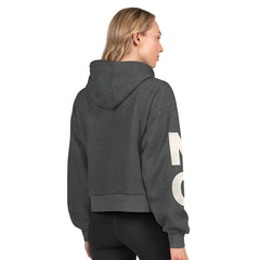 New Orleans Saints Starter Women's Star Player Cropped Fleece Pullover Hoodie - Heather Charcoal online