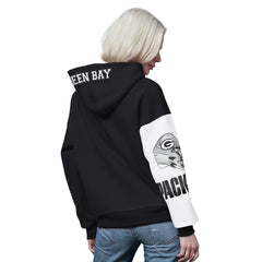 Green Bay Packers Starter Women's 4th Down Full-Zip Hoodie - Black cheap