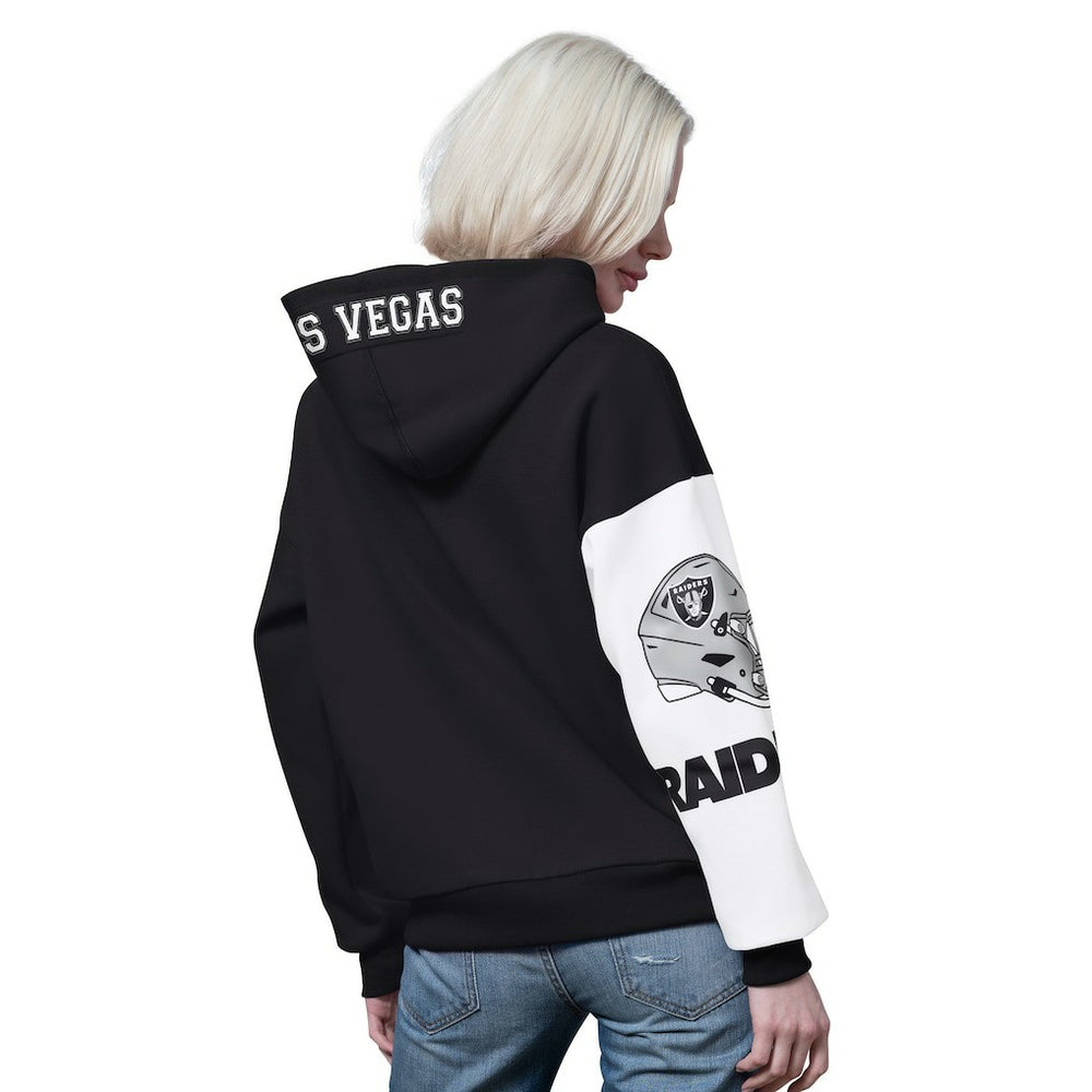 Las Vegas Raiders Starter Women's 4th Down Full-Zip Hoodie - Black outlet