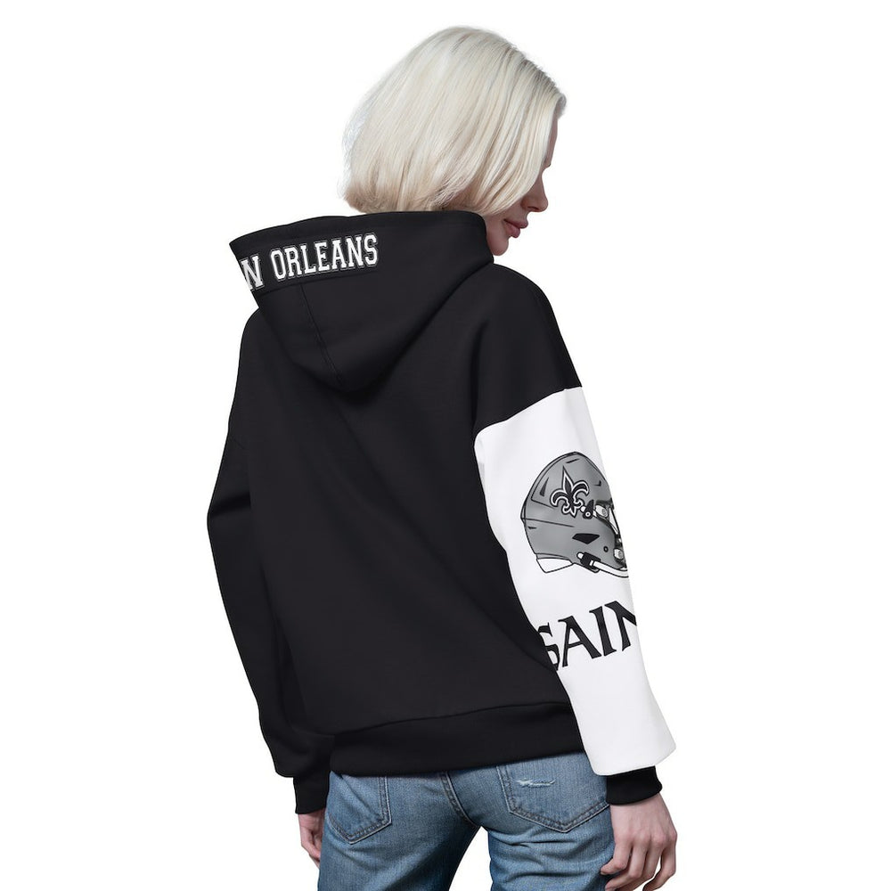 New Orleans Saints Starter Women's 4th Down Full-Zip Hoodie - Black online