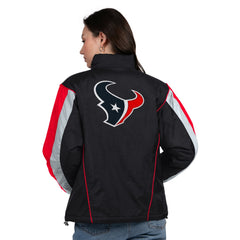 Houston Texans Starter Women's Thursday Night Gridiron Half-Zip Jacket - Black/Red sale