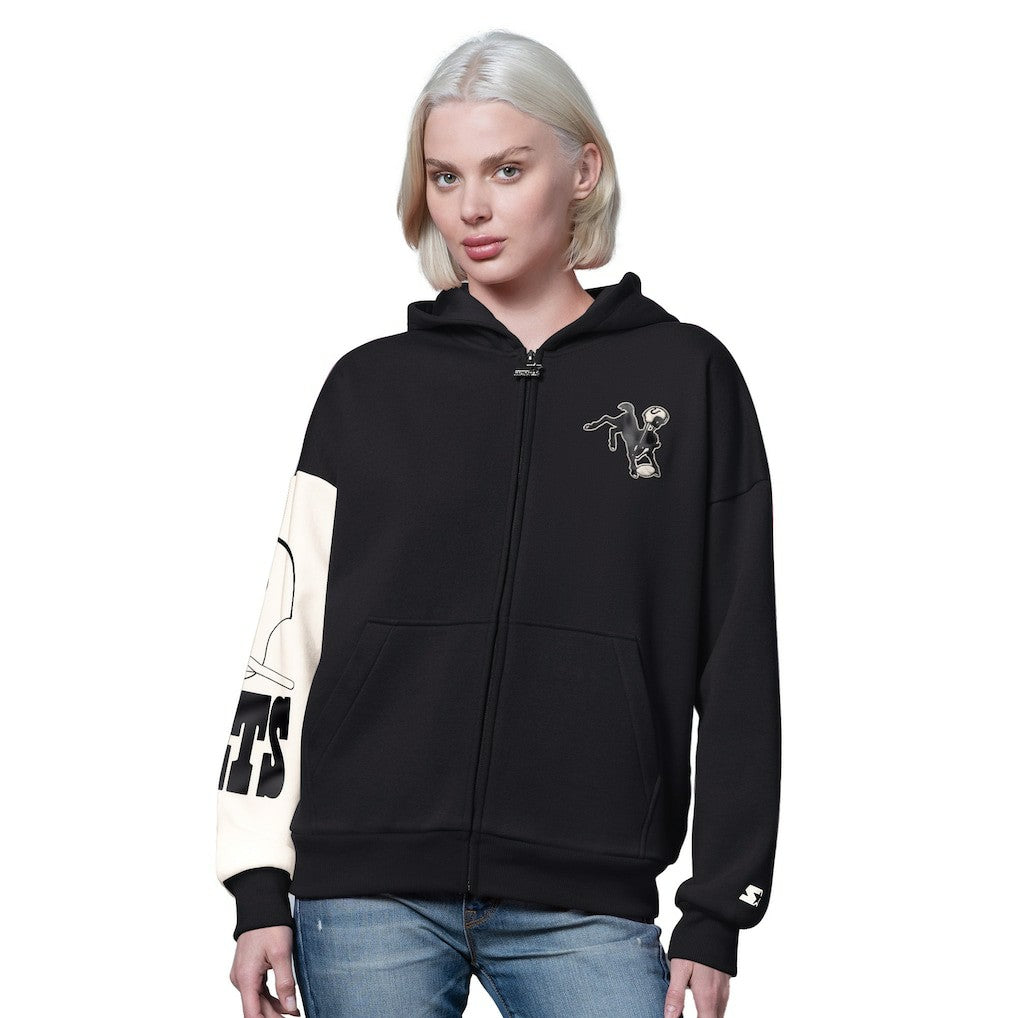Indianapolis Colts Starter Women's 4th Down Full-Zip Hoodie - Black on sale
