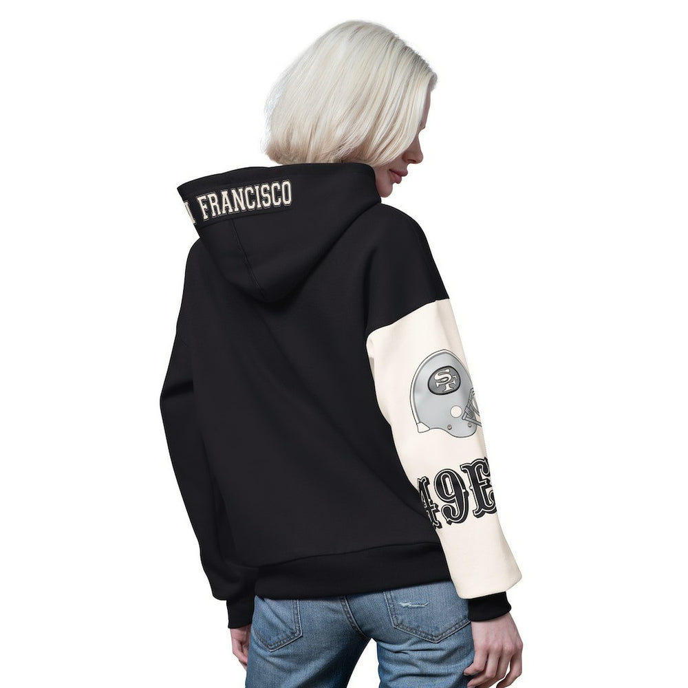 San Francisco 49ers Starter Women's 4th Down Full-Zip Hoodie - Black on sale
