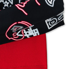 Atlanta Falcons Chubbies The Neon 5.5" Classic Lined Swim Trunks - Black for sale
