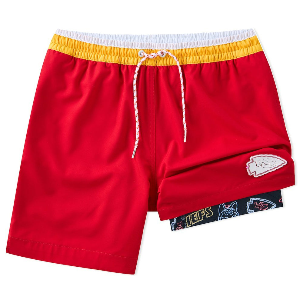 Kansas City Chiefs Chubbies 5.5" Classic Lined Swim Trunks - Red sale