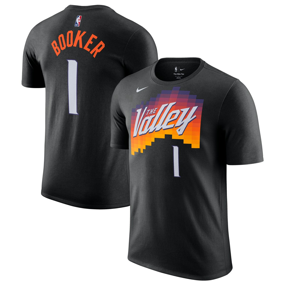 Devin Booker Phoenix Suns Unisex 2025/26 City Edition Name & Number T-Shirt - Black on sale