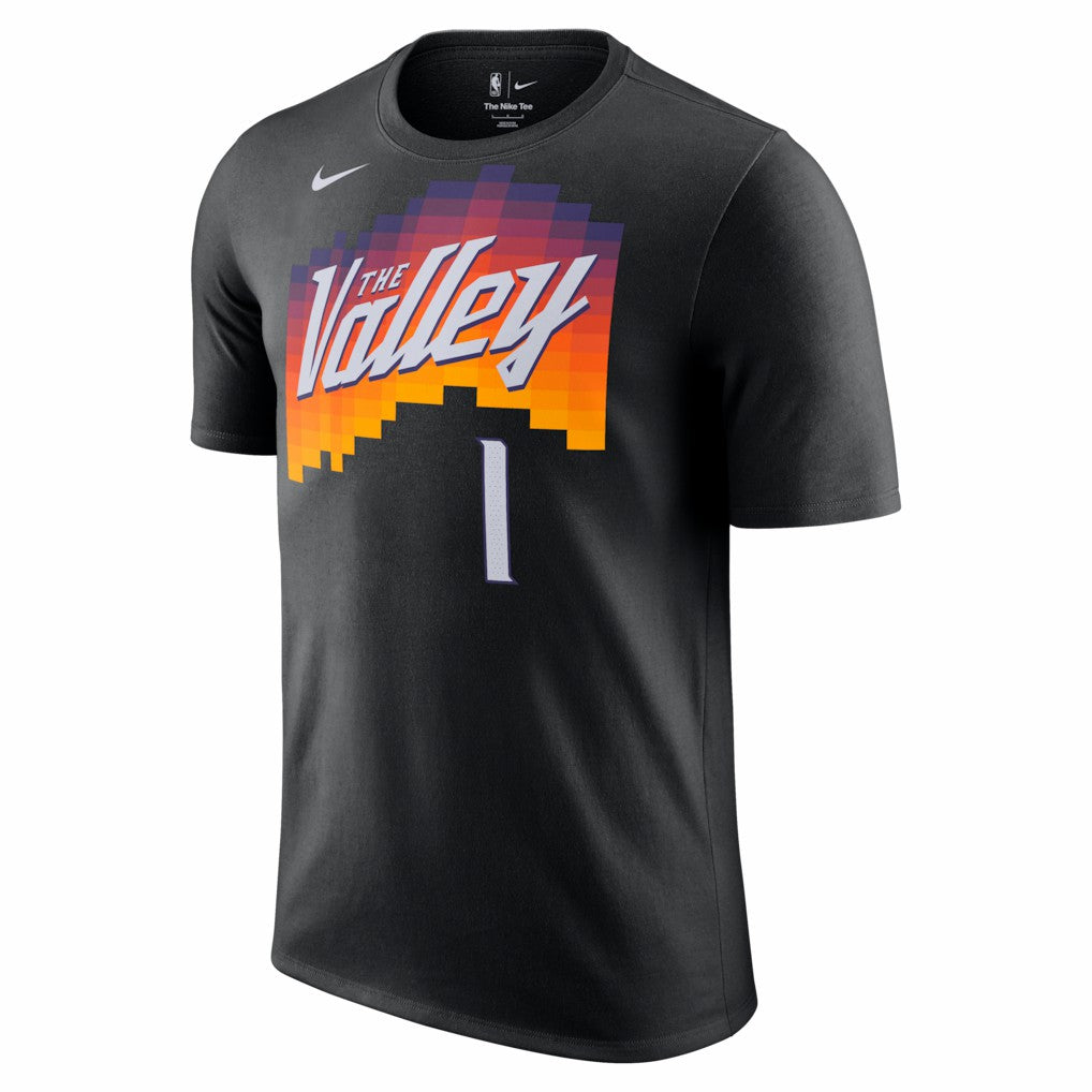 Devin Booker Phoenix Suns Unisex 2025/26 City Edition Name & Number T-Shirt - Black on sale