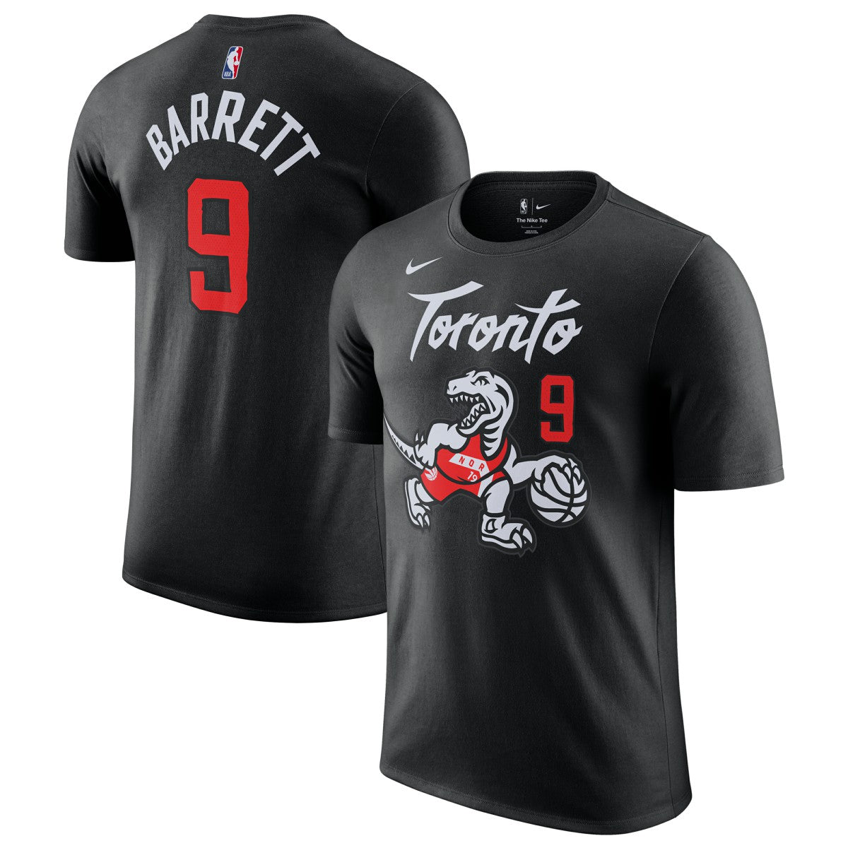 RJ Barrett Toronto Raptors Unisex 2025/26 City Edition Name & Number T-Shirt - Black outlet
