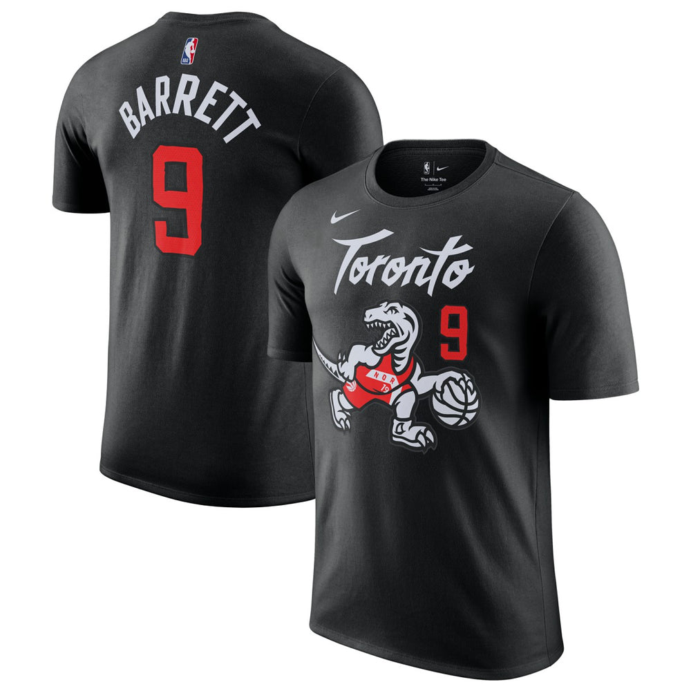RJ Barrett Toronto Raptors Unisex 2025/26 City Edition Name & Number T-Shirt - Black outlet
