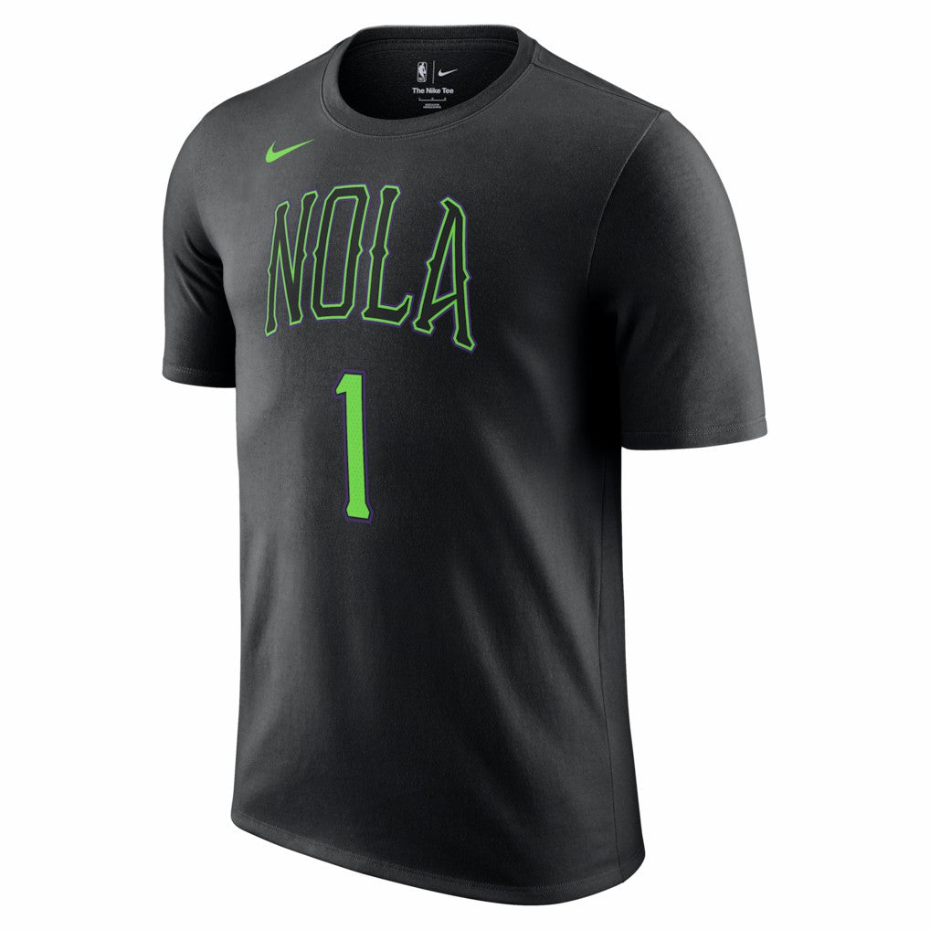 Zion Williamson New Orleans Pelicans Unisex 2025/26 City Edition Name & Number T-Shirt - Black discount