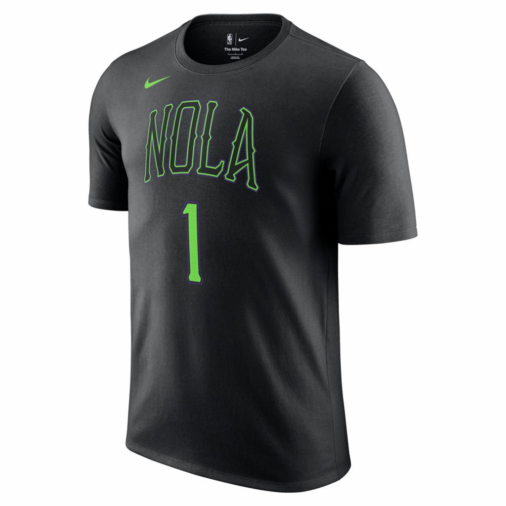 Zion Williamson New Orleans Pelicans Unisex 2025/26 City Edition Name & Number T-Shirt - Black discount