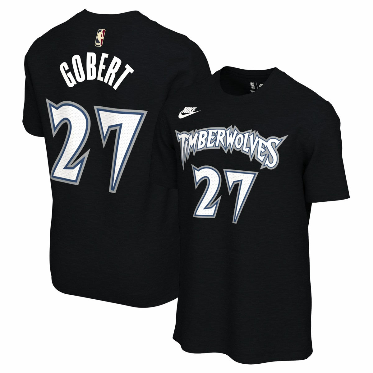 Rudy Gobert Minnesota Timberwolves Unisex Name & Number T-Shirt - Classic Edition - Black for sale