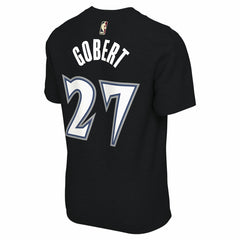 Rudy Gobert Minnesota Timberwolves Unisex Name & Number T-Shirt - Classic Edition - Black for sale