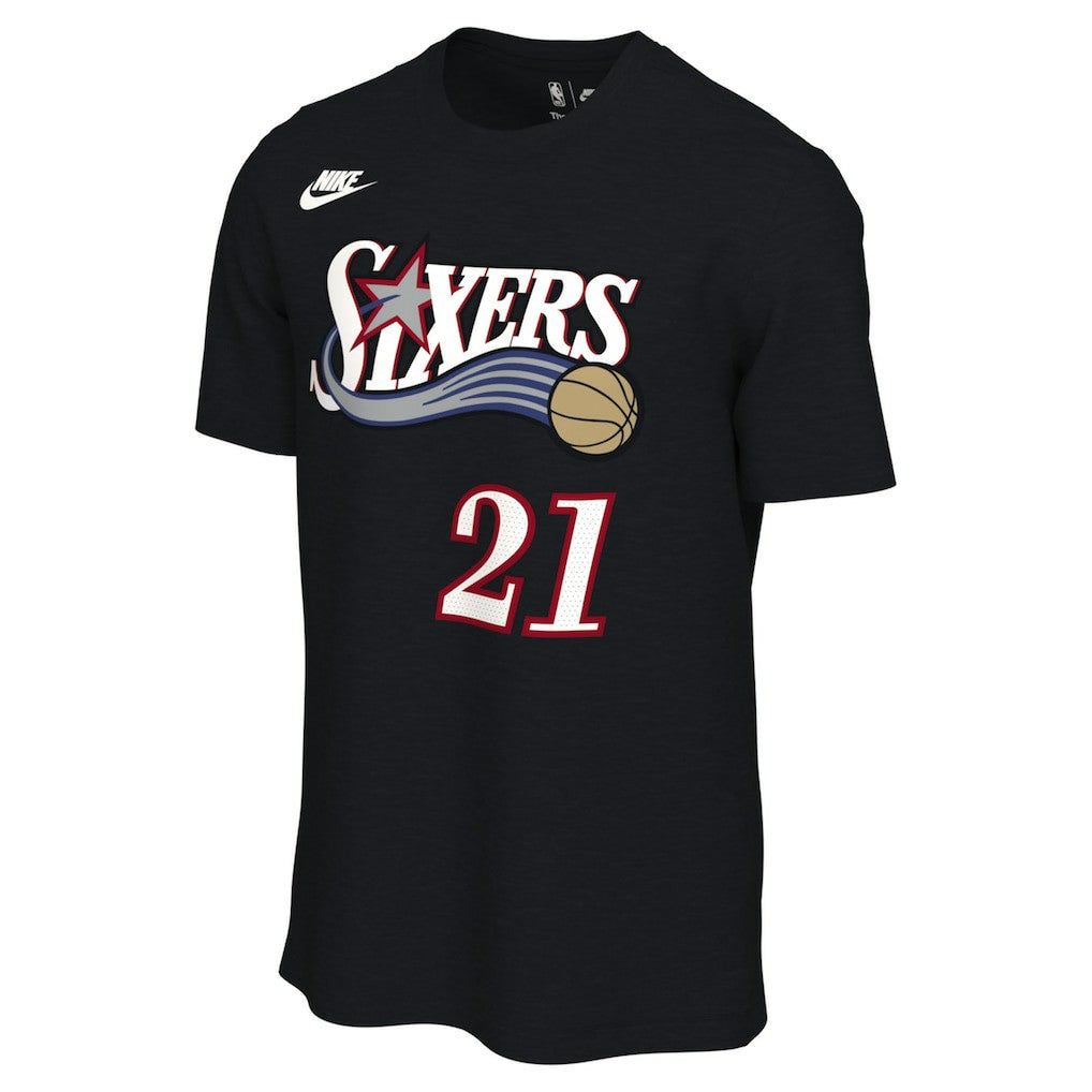 Joel Embiid Philadelphia 76ers Unisex Name & Number T-Shirt - Classic Edition - Black shop