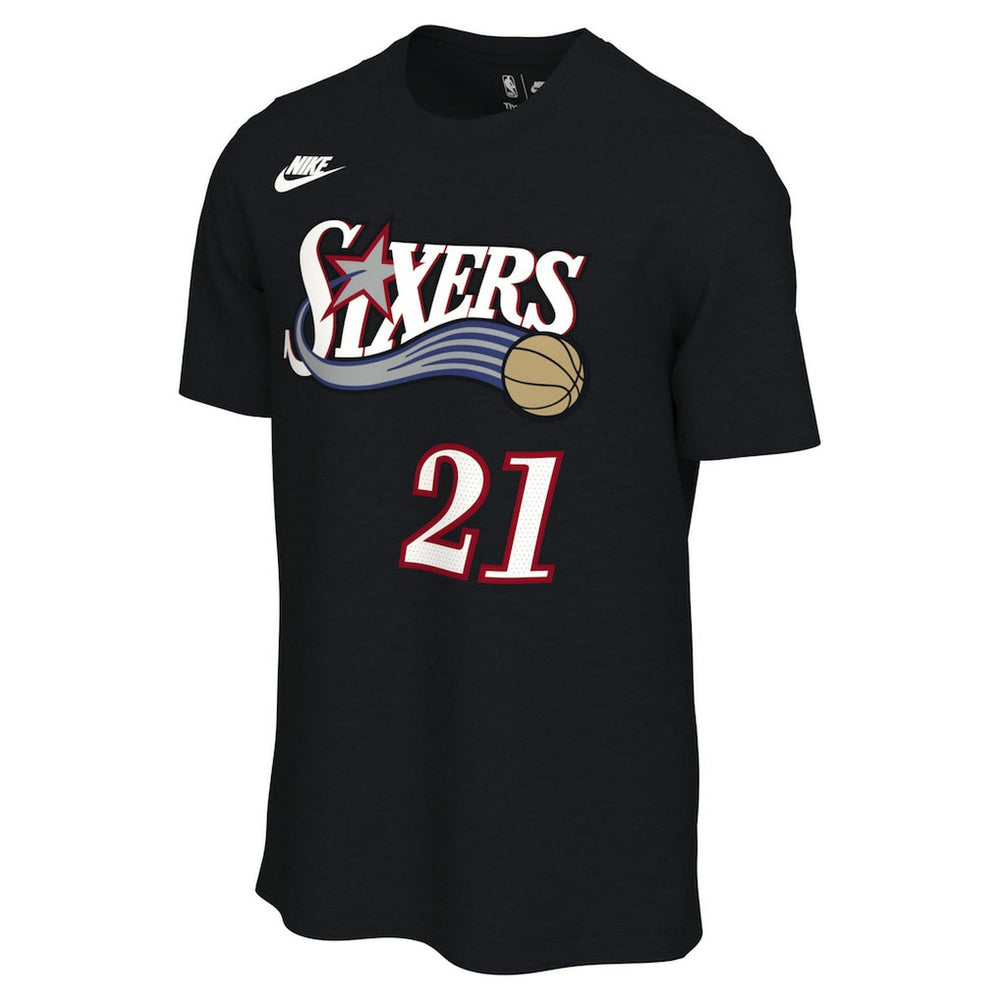 Joel Embiid Philadelphia 76ers Unisex Name & Number T-Shirt - Classic Edition - Black shop