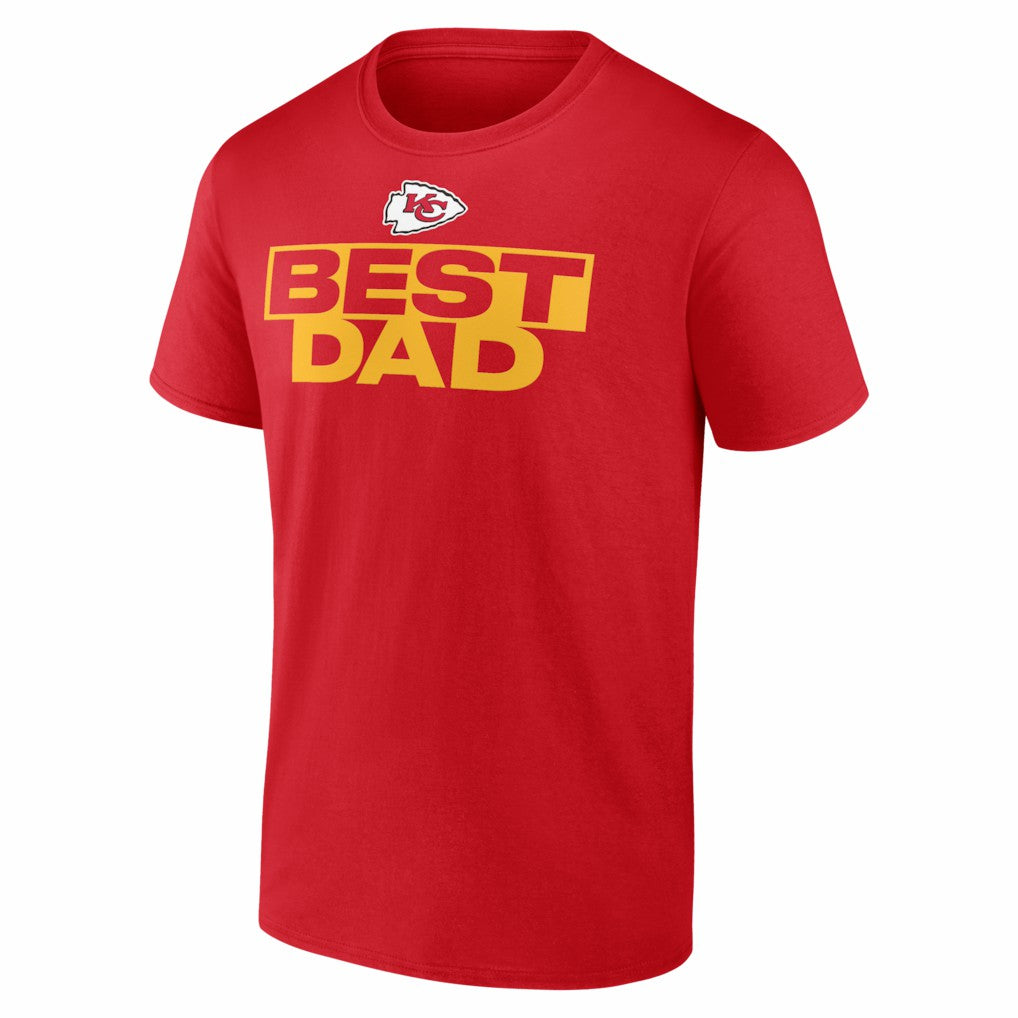 Kansas City Chiefs Best Dad Father's Day T-Shirt - Red outlet