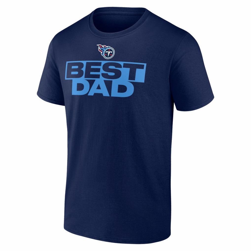 Tennessee Titans Best Dad Father's Day T-Shirt - Navy for sale