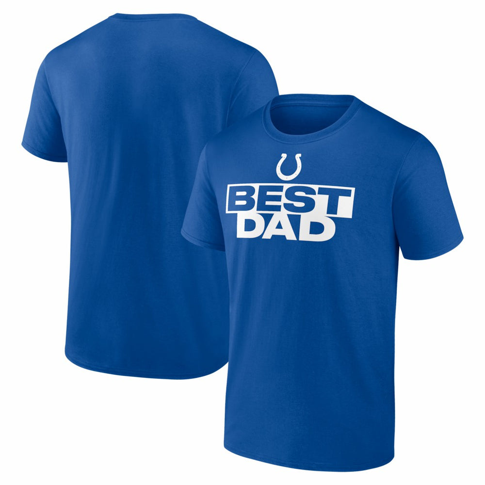 Indianapolis Colts Best Dad Father's Day T-Shirt - Royal cheap