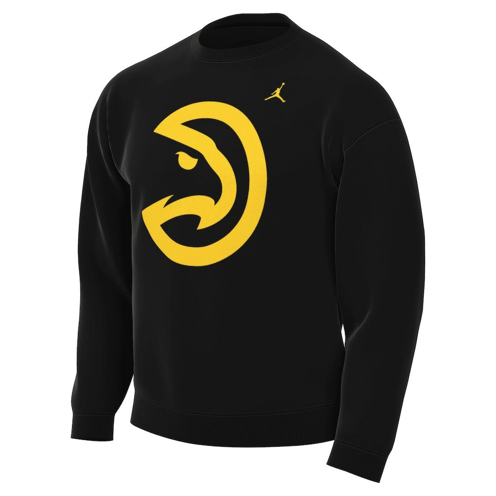 Atlanta Hawks Jordan Brand Statement Edition Sweatshirt - Black sale