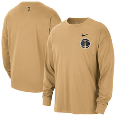 Washington Wizards 2025/26 City Edition Remix Essential Logo Long Sleeve T-Shirt - Gold on sale