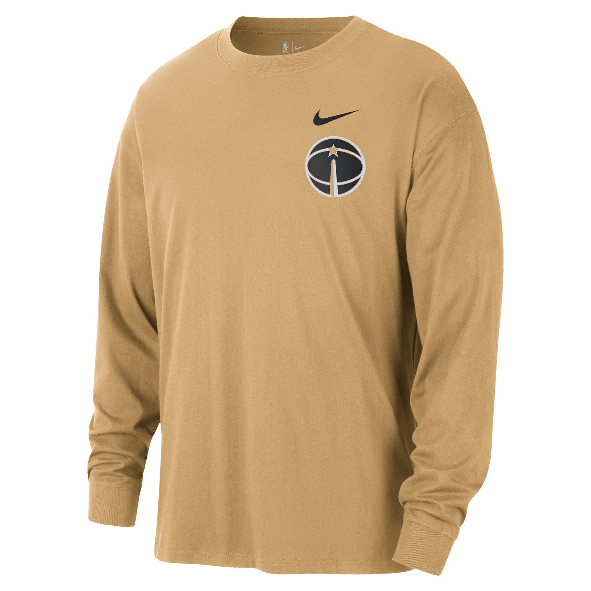 Washington Wizards 2025/26 City Edition Remix Essential Logo Long Sleeve T-Shirt - Gold on sale