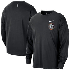 Brooklyn Nets 2025/26 City Edition Remix Essential Logo Long Sleeve T-Shirt - Black online