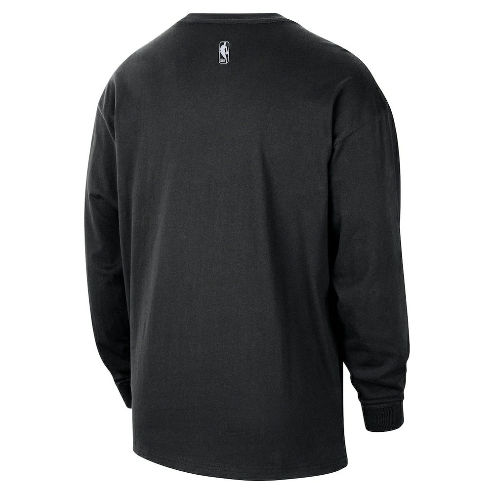 Brooklyn Nets 2025/26 City Edition Remix Essential Logo Long Sleeve T-Shirt - Black online