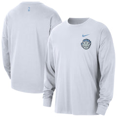 Memphis Grizzlies 2025/26 City Edition Remix Essential Logo Long Sleeve T-Shirt - White for sale