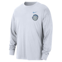 Memphis Grizzlies 2025/26 City Edition Remix Essential Logo Long Sleeve T-Shirt - White for sale