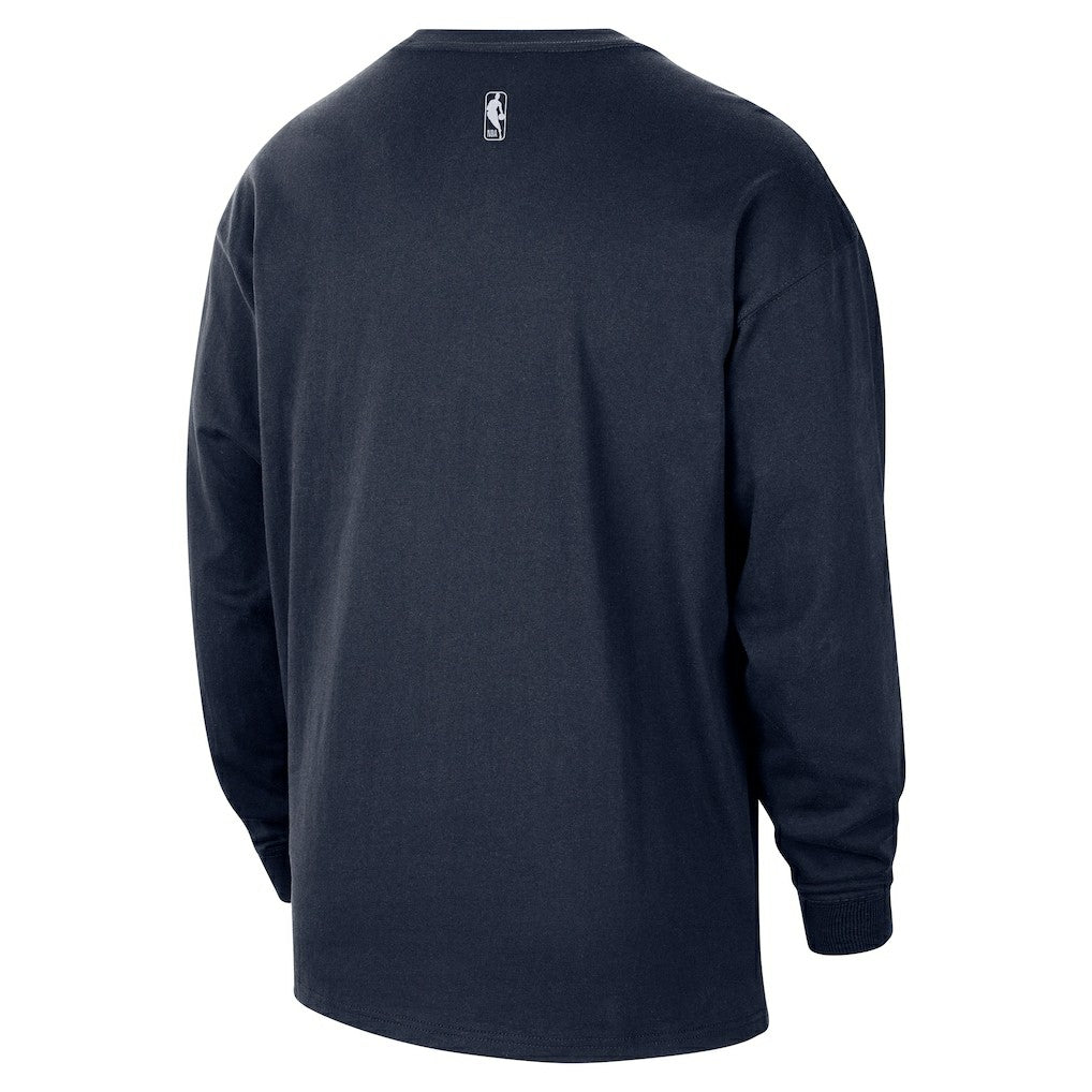 Oklahoma City Thunder 2025/26 City Edition Remix Essential Logo Long Sleeve T-Shirt - Navy for sale
