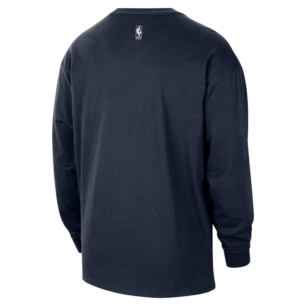 Oklahoma City Thunder 2025/26 City Edition Remix Essential Logo Long Sleeve T-Shirt - Navy for sale