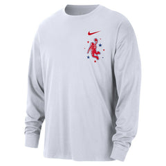 Houston Rockets 2025/26 City Edition Remix Essential Logo Long Sleeve T-Shirt sale - White online