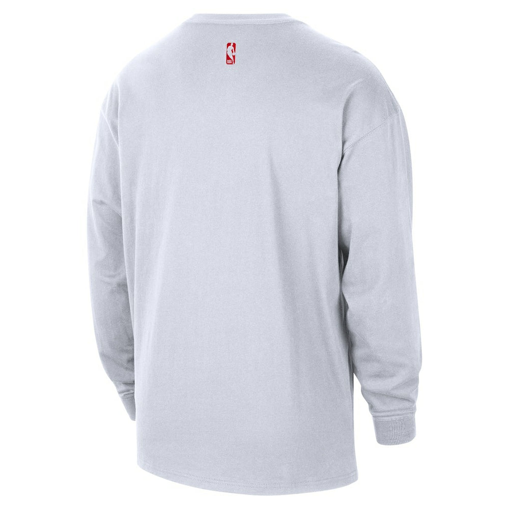 Houston Rockets 2025/26 City Edition Remix Essential Logo Long Sleeve T-Shirt sale - White online