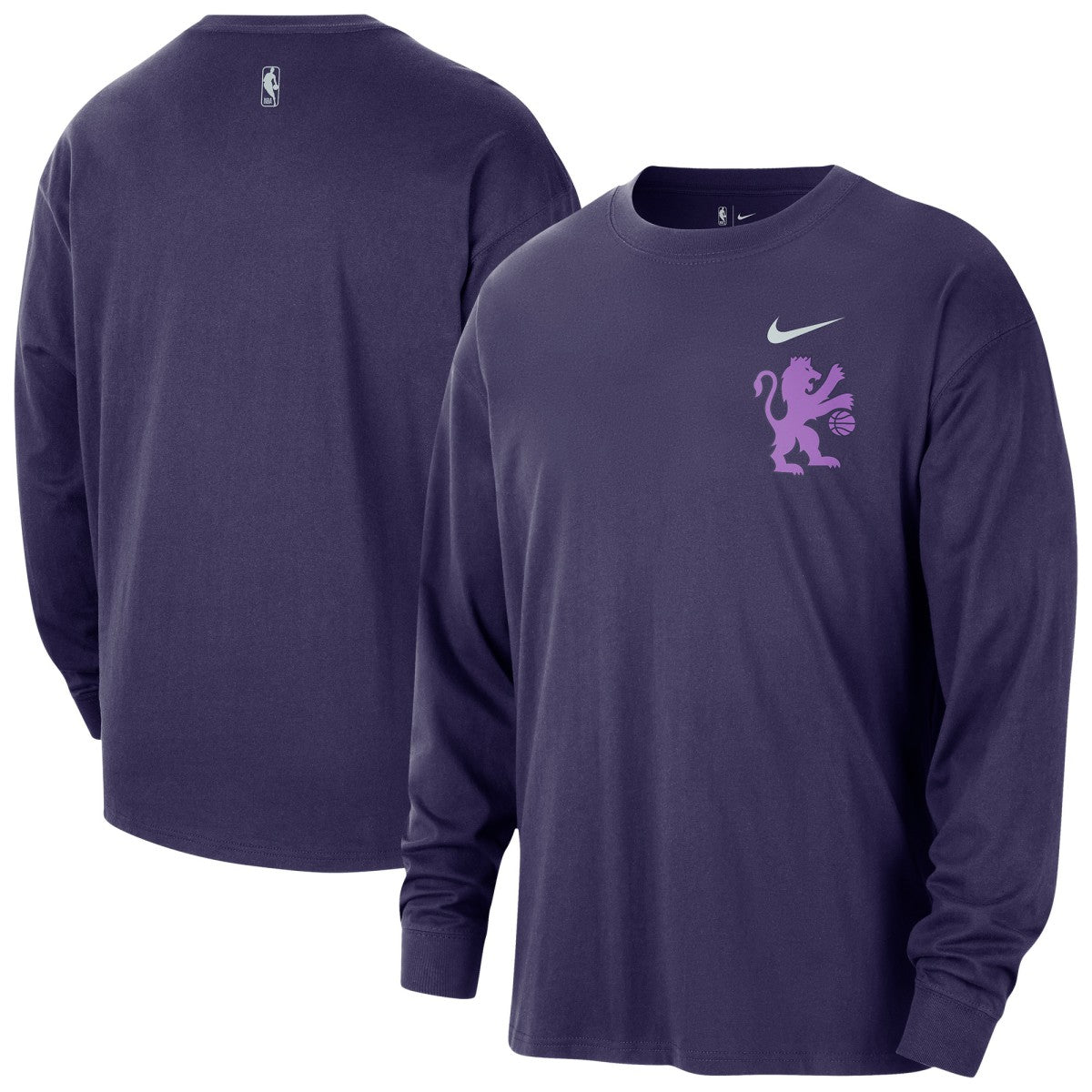 Sacramento Kings 2025/26 City Edition Remix Essential Logo Long Sleeve T-Shirt - Purple discount