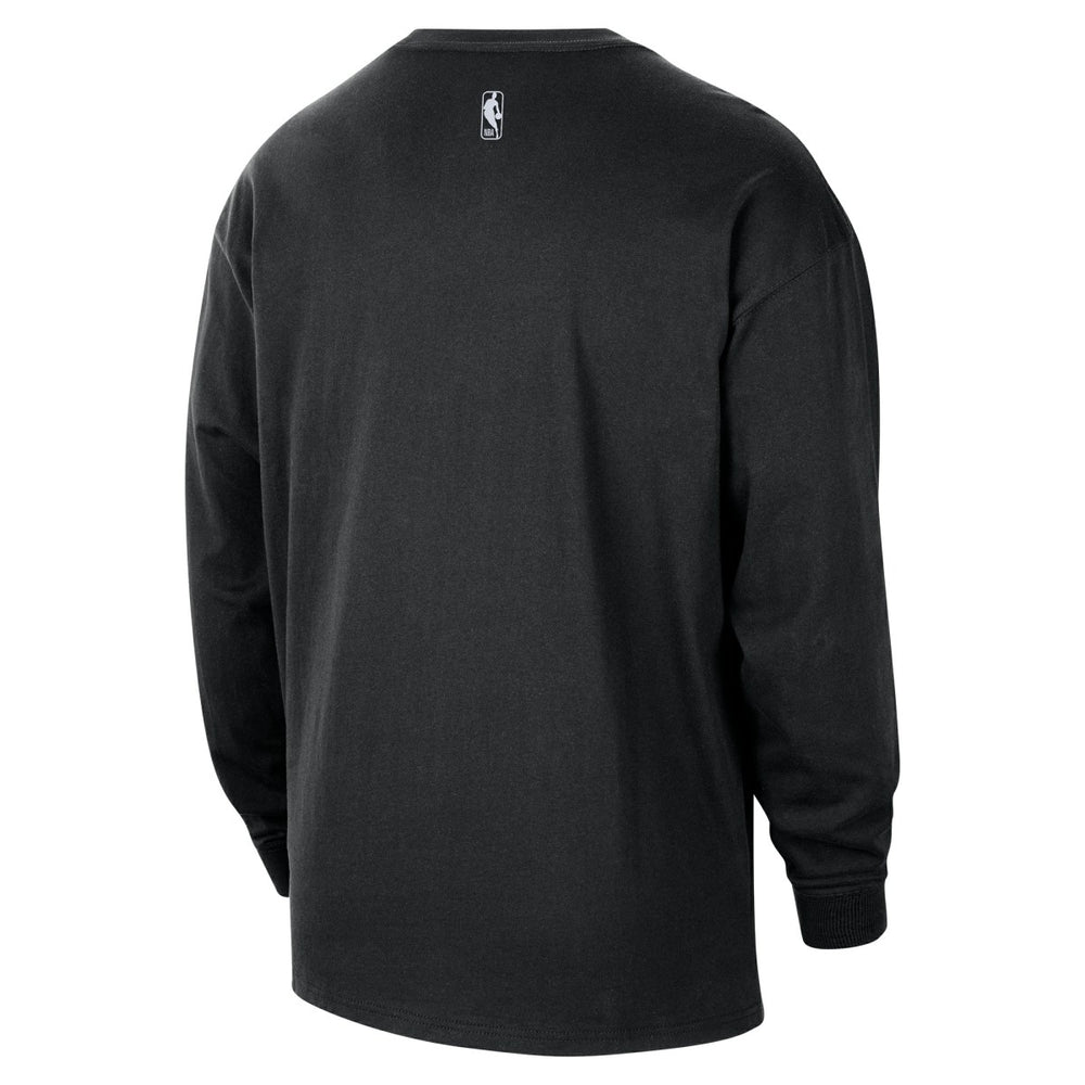 Toronto Raptors 2025/26 City Edition Remix Essential Logo Long Sleeve T-Shirt - Black for sale