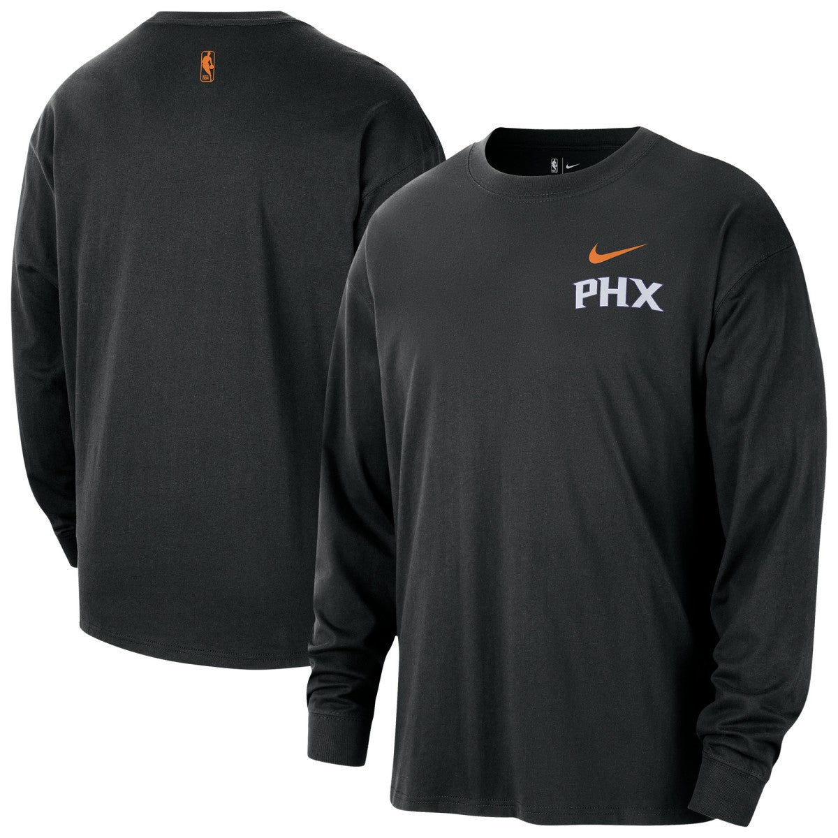 Phoenix Suns 2025/26 City Edition Remix Essential Logo Long Sleeve T-Shirt - Black cheap
