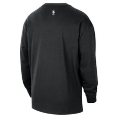 Portland Trail Blazers 2025/26 City Edition Remix Essential Logo Long Sleeve T-Shirt - Black outlet