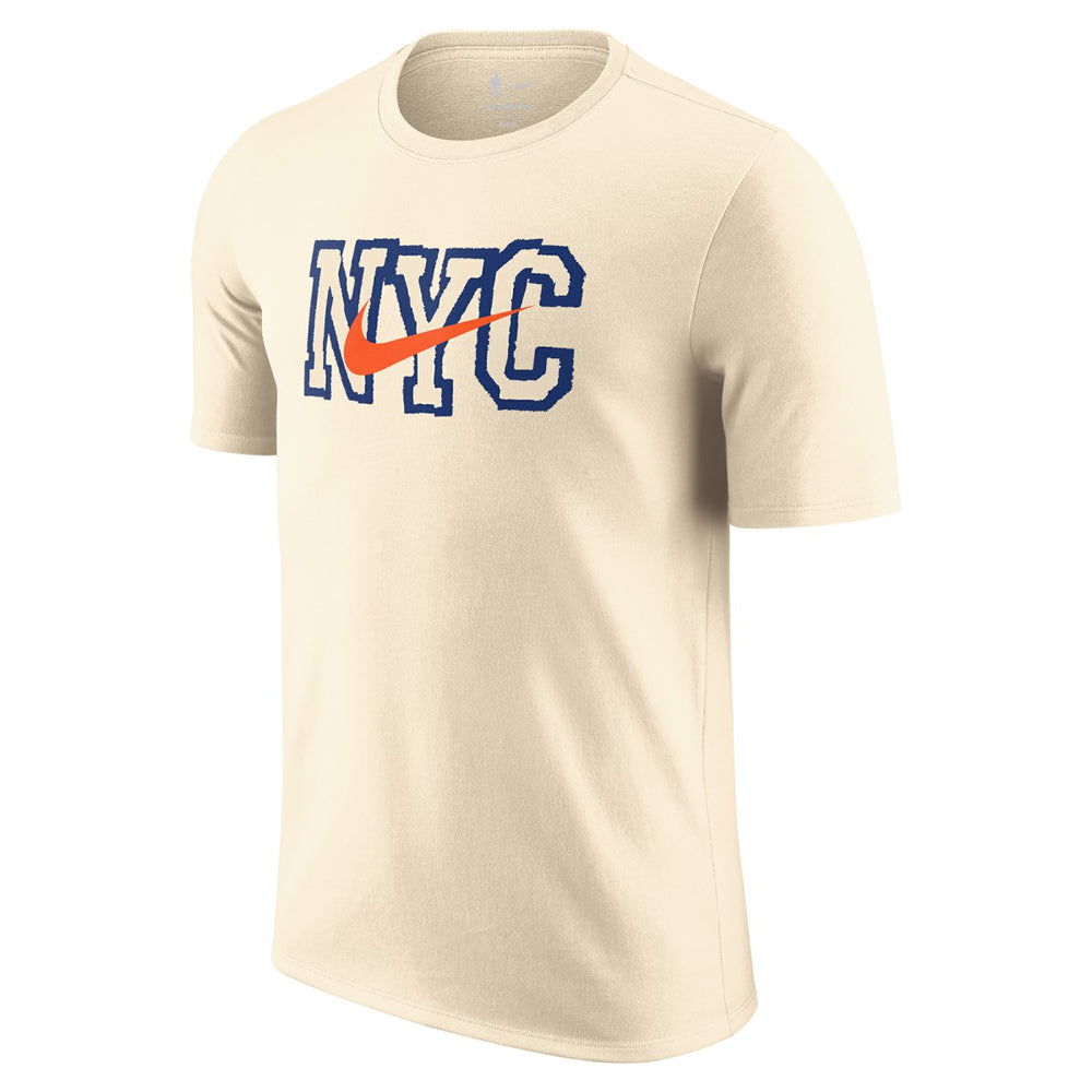 New York Knicks 2025/26 City Edition Remix Essential Logo T-Shirt - Natural outlet