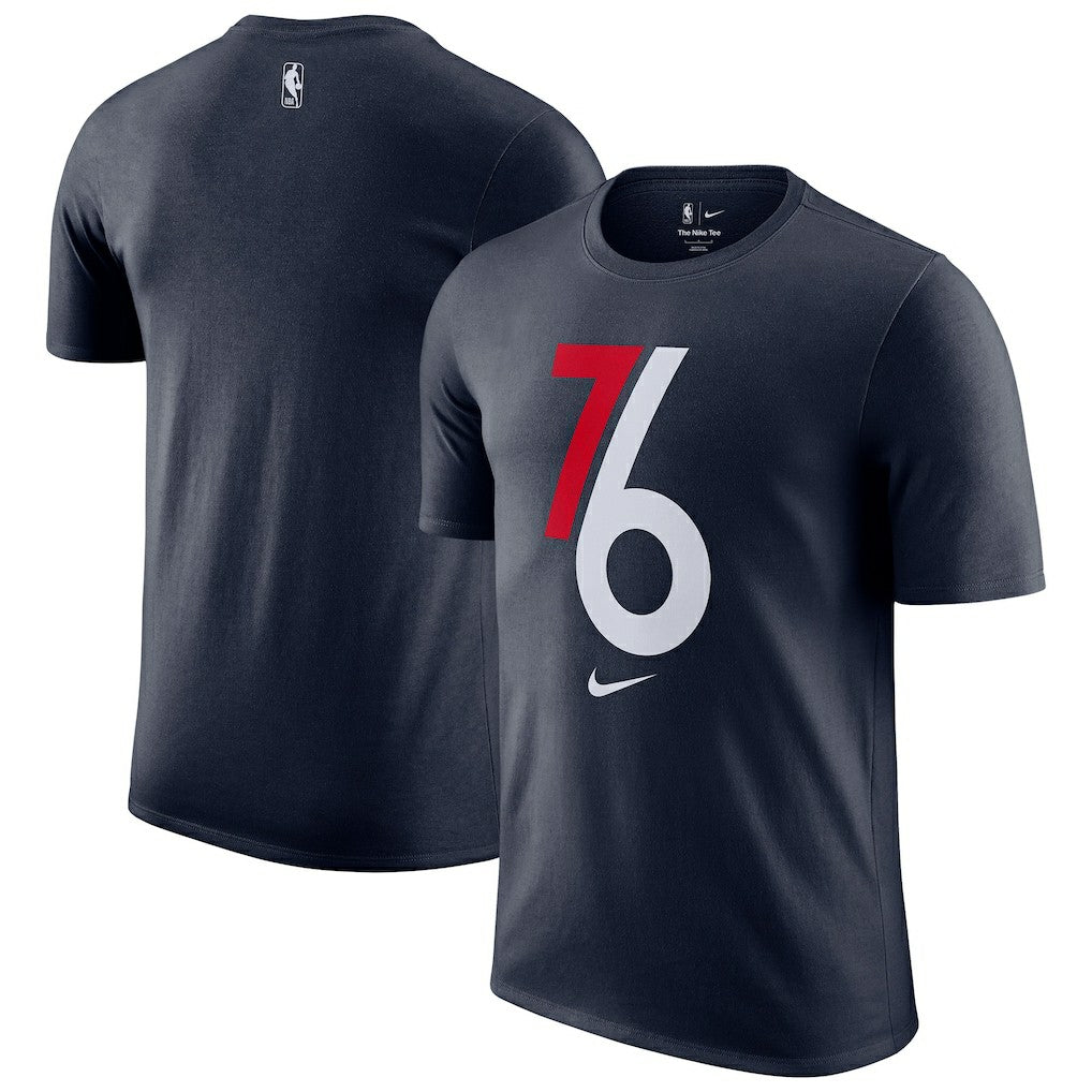 Philadelphia 76ers 2025/26 City Edition Remix Essential Logo T-Shirt - Navy cheap